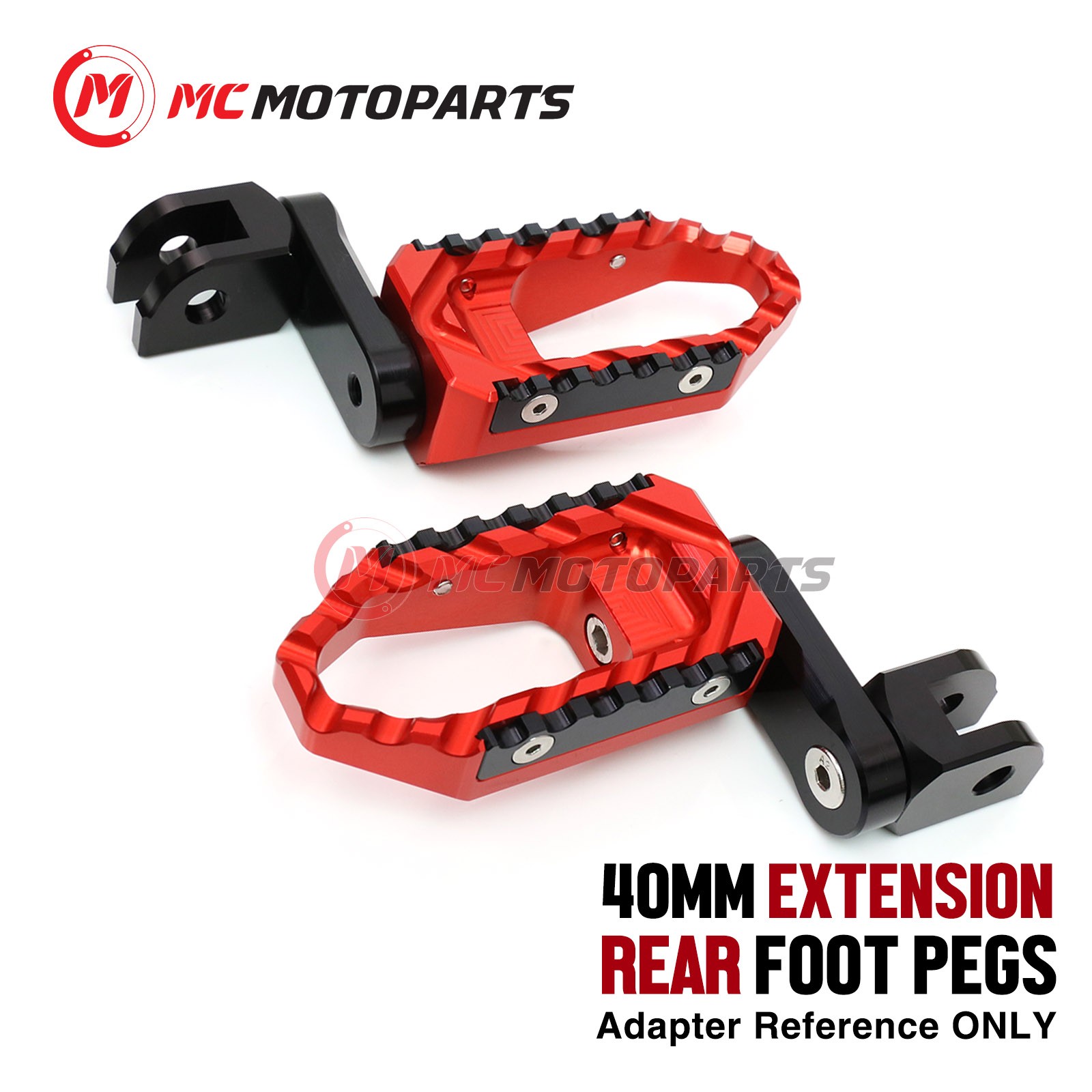 For Honda CB500X 2017-2022 1.5 in. Lowering Passenger Rear Wide Foot Pegs