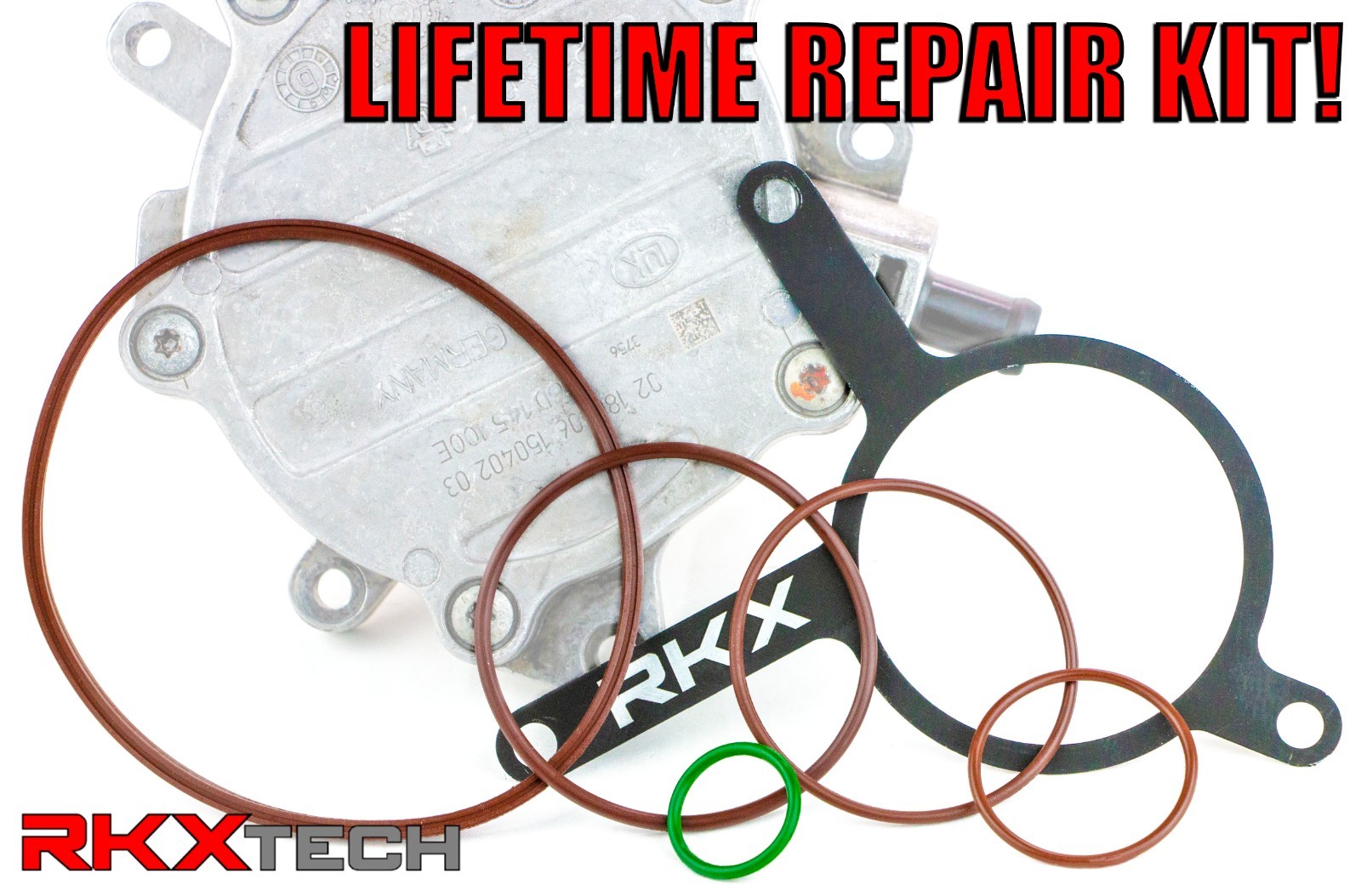 RKX LIFETIME 2.0T Vacuum Pump Re-seal Rebuild Kit 2.0 T MKv B6 B7 gasket