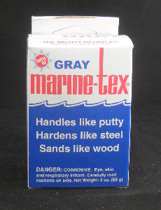 Marine-Tex RM301K Epoxy Putty Repair Kit Grey 2 oz. w/ Hardener 4 Mixing Sticks Marine-Tex RM301K Epoxy Putty Repair Kit Grey 2 oz. w/ Hardener 4 Mixing Sticks