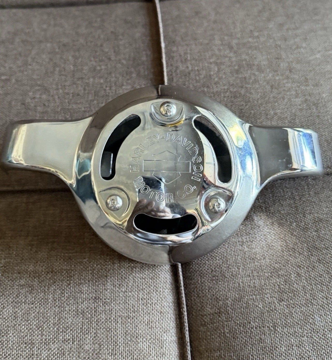 Harley Davidson Chrome Plated with Logo Premium High Output Horn 69180-02 Harley Davidson Chrome Plated with Logo Premium High Output Horn 69180-02