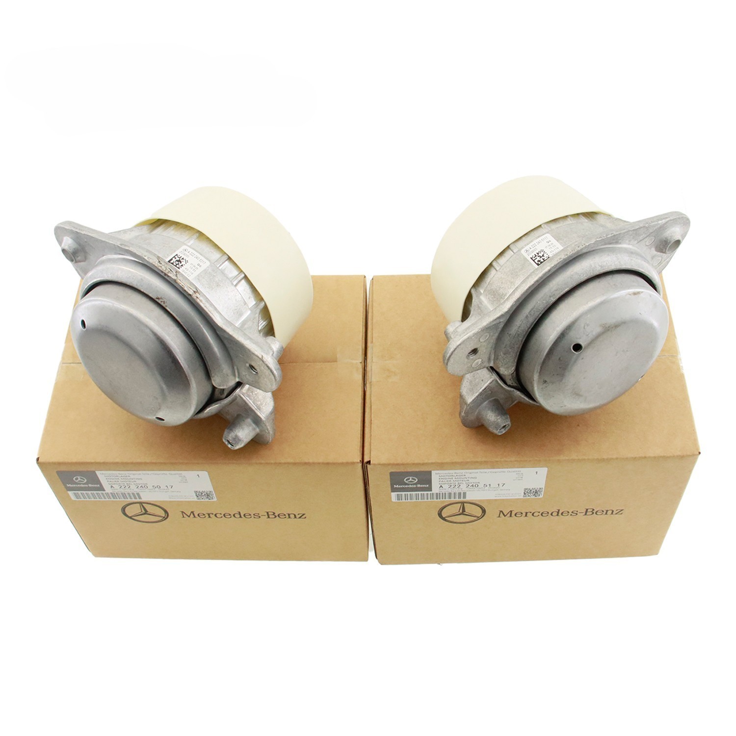 OEM 2222405017 2222405117 2Pcs Engine Motor Mount Mercedes-Benz S63 S550 S560