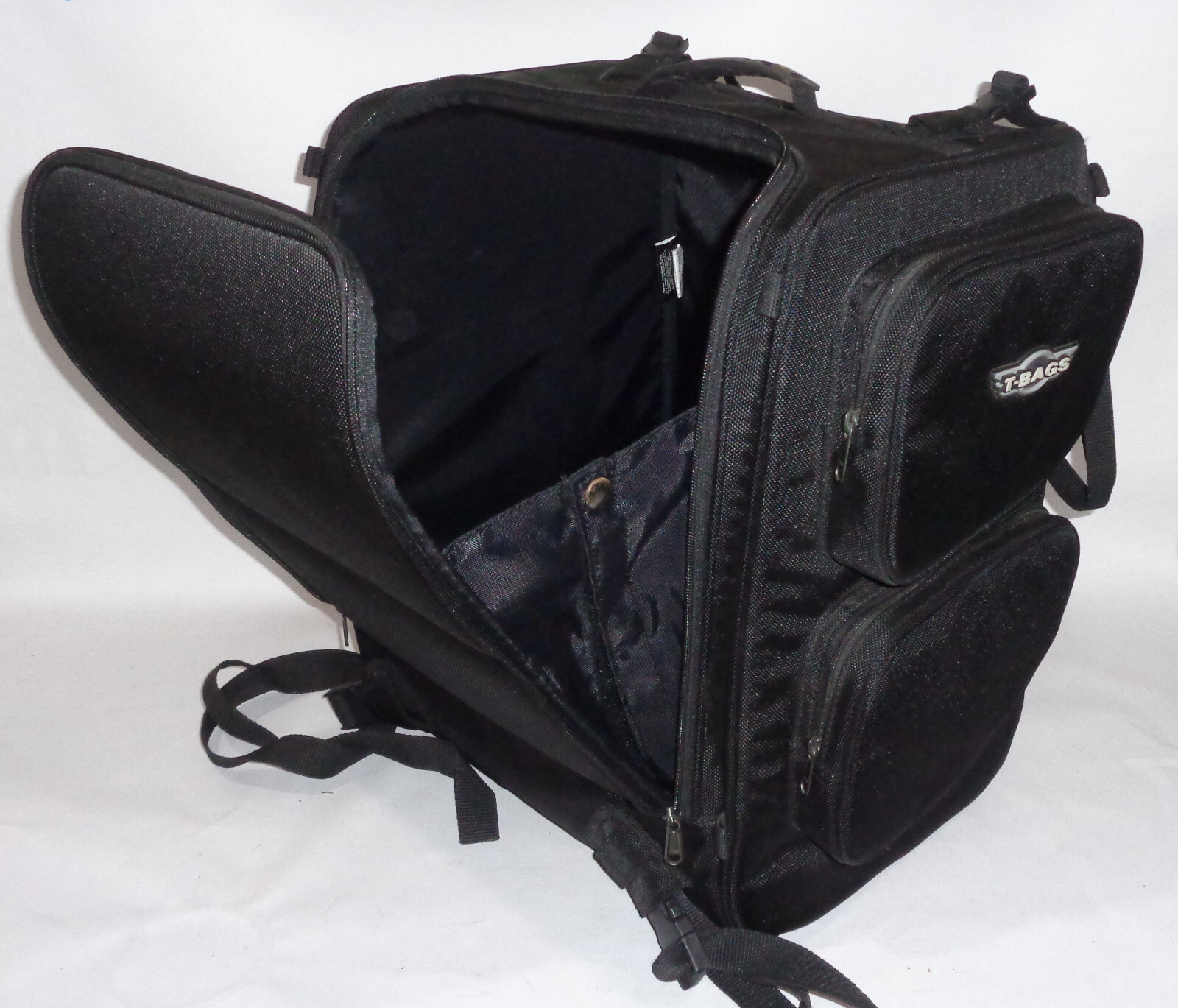 T-bags Motorcycle Travel Storage Dresser Backseat Luggage Bag Backpack Sissy Bar
