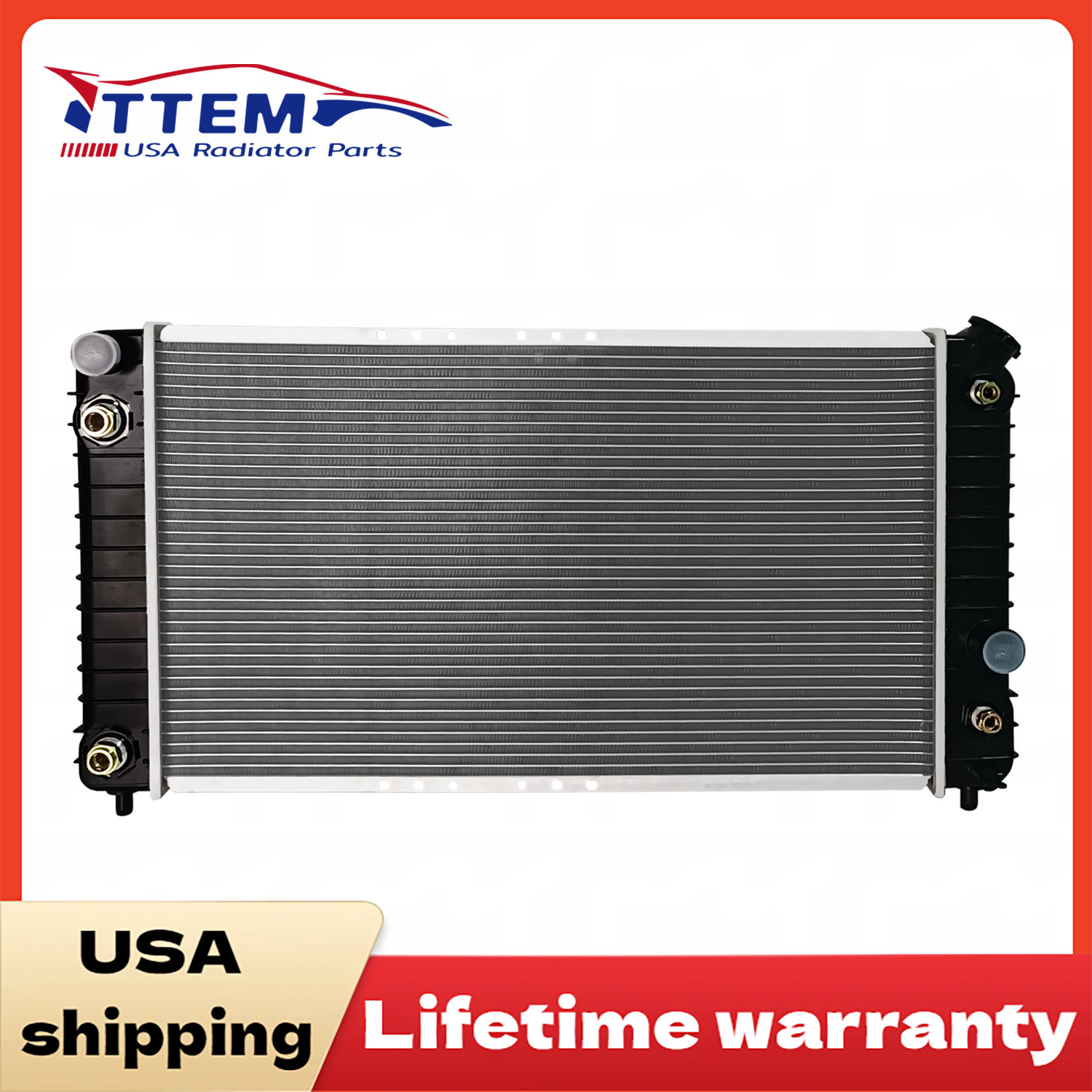 Radiator for Chevrolet Blazer S10 GMC Sonoma Jimmy 4.3L V6 CU1826 Aluminum