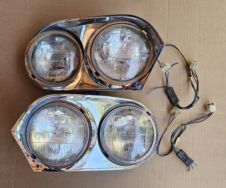 1976 1991 Jaguar XJS US Spec Quad Headlight Lamp Assembly / Bezel RH LH 1976 1991 Jaguar XJS US Spec Quad Headlight Lamp Assembly / Bezel RH LH