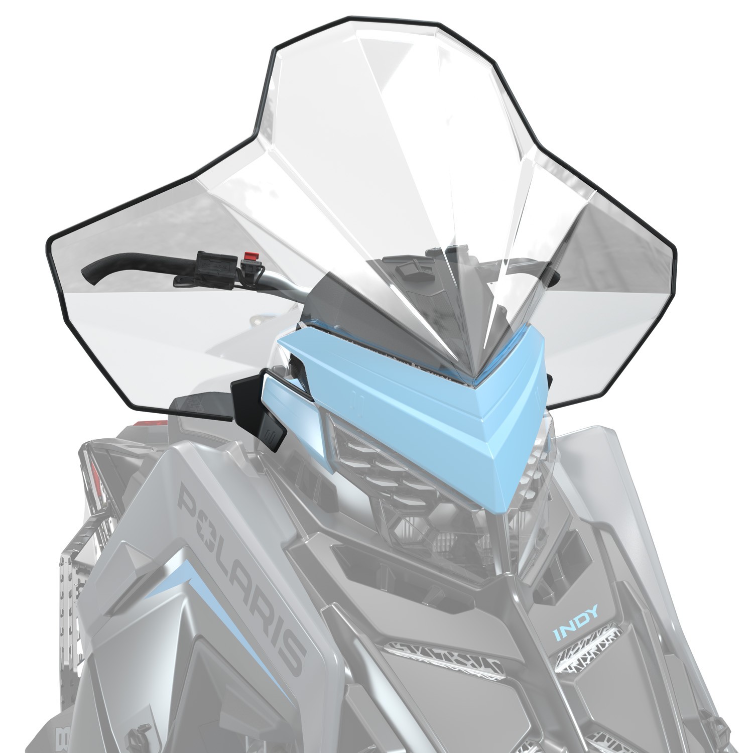 Polaris Snowmobile Full Coverage Windshield - 2889256