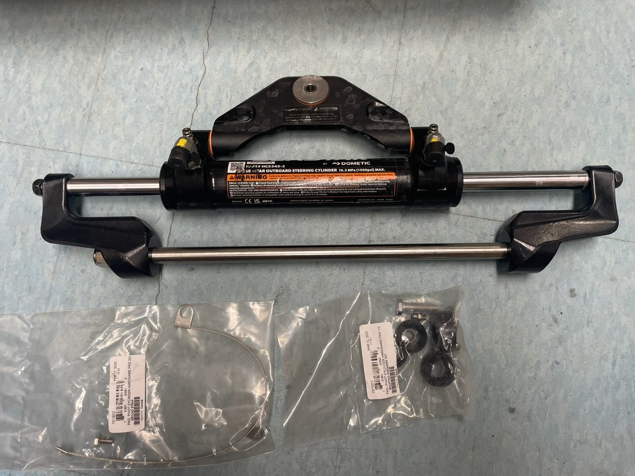 OEM SEASTAR HYDRAULIC FRONT MOUNT STEERING CYLINDER HC5345-3 OEM SEASTAR HYDRAULIC FRONT MOUNT STEERING CYLINDER HC5345-3
