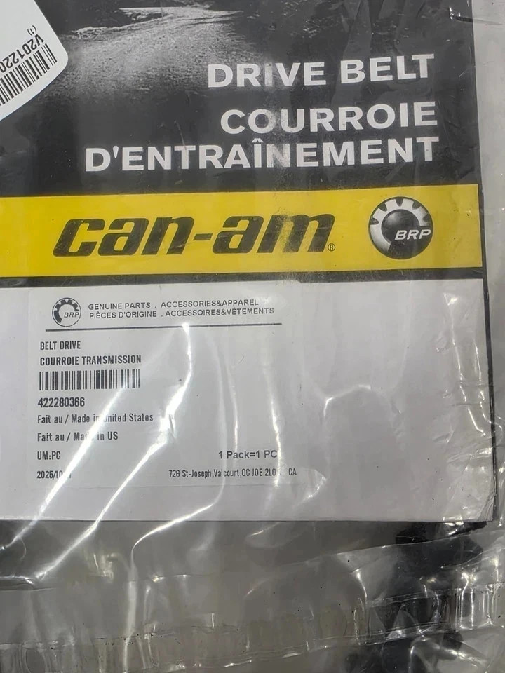 Can-Am BRP OEM 422280366 Clutch Drive Belt Can-Am BRP OEM 422280366 Clutch Drive Belt