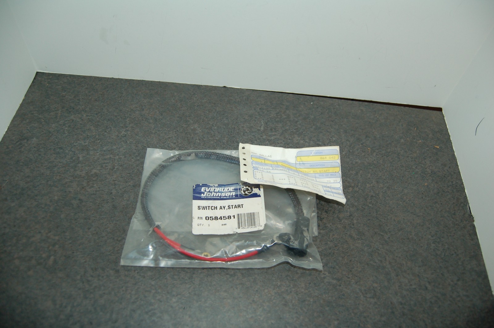 NEW GENUINE EVINRUDE JOHNSON 0584581 Switch AY Assy, Start 584581 FACTORY OEM NEW GENUINE EVINRUDE JOHNSON 0584581 Switch AY Assy, Start 584581 FACTORY OEM