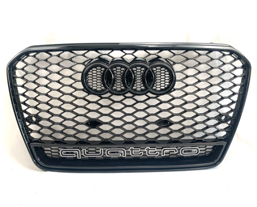 For Audi A5 S5 RS5 Style Honeycomb Mesh Front Bumper Grille 2012-2016 Black