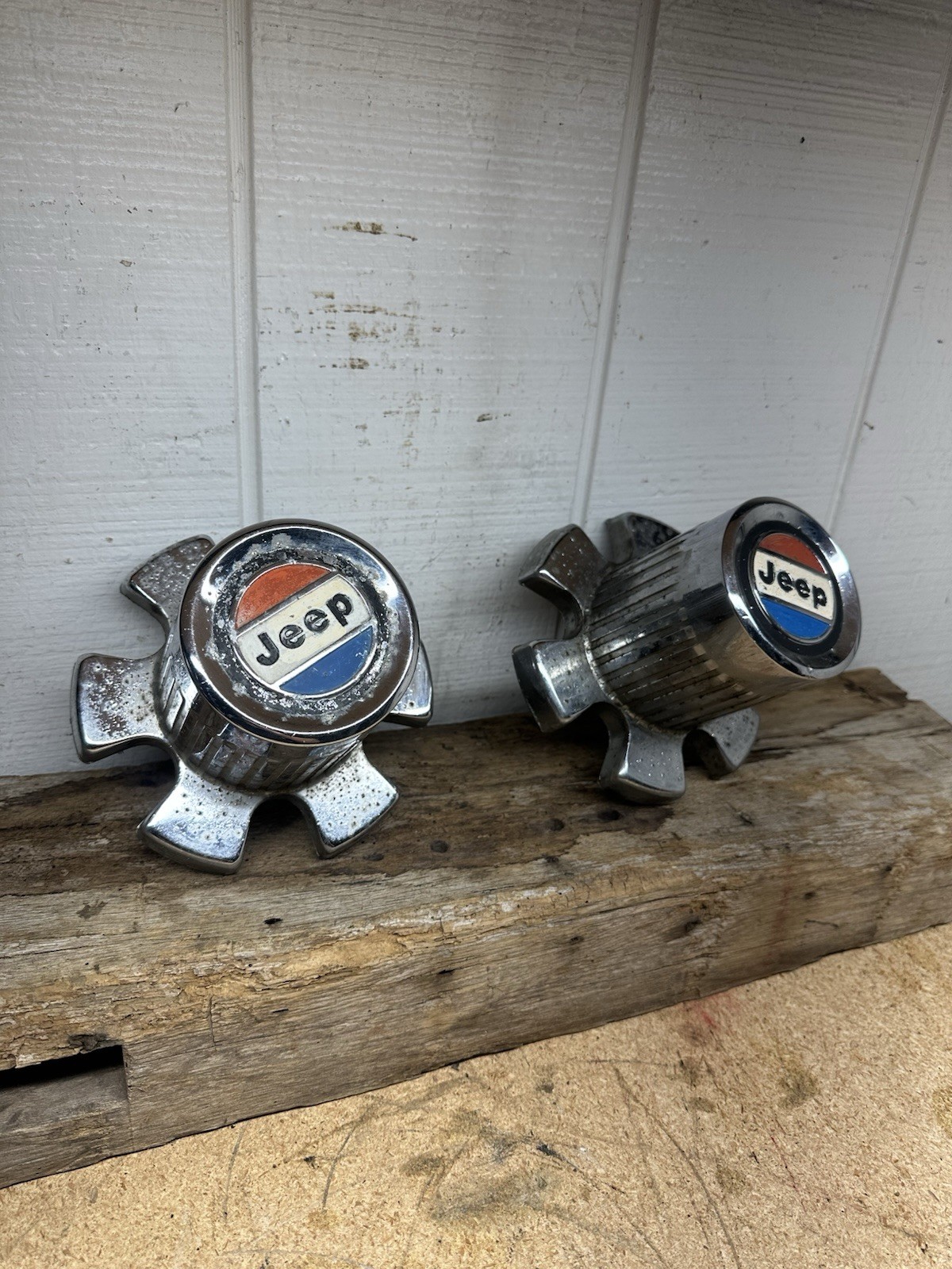 Pair of Jeep Wagoneer/FSJ Center Caps Pair of Jeep Wagoneer/FSJ Center Caps