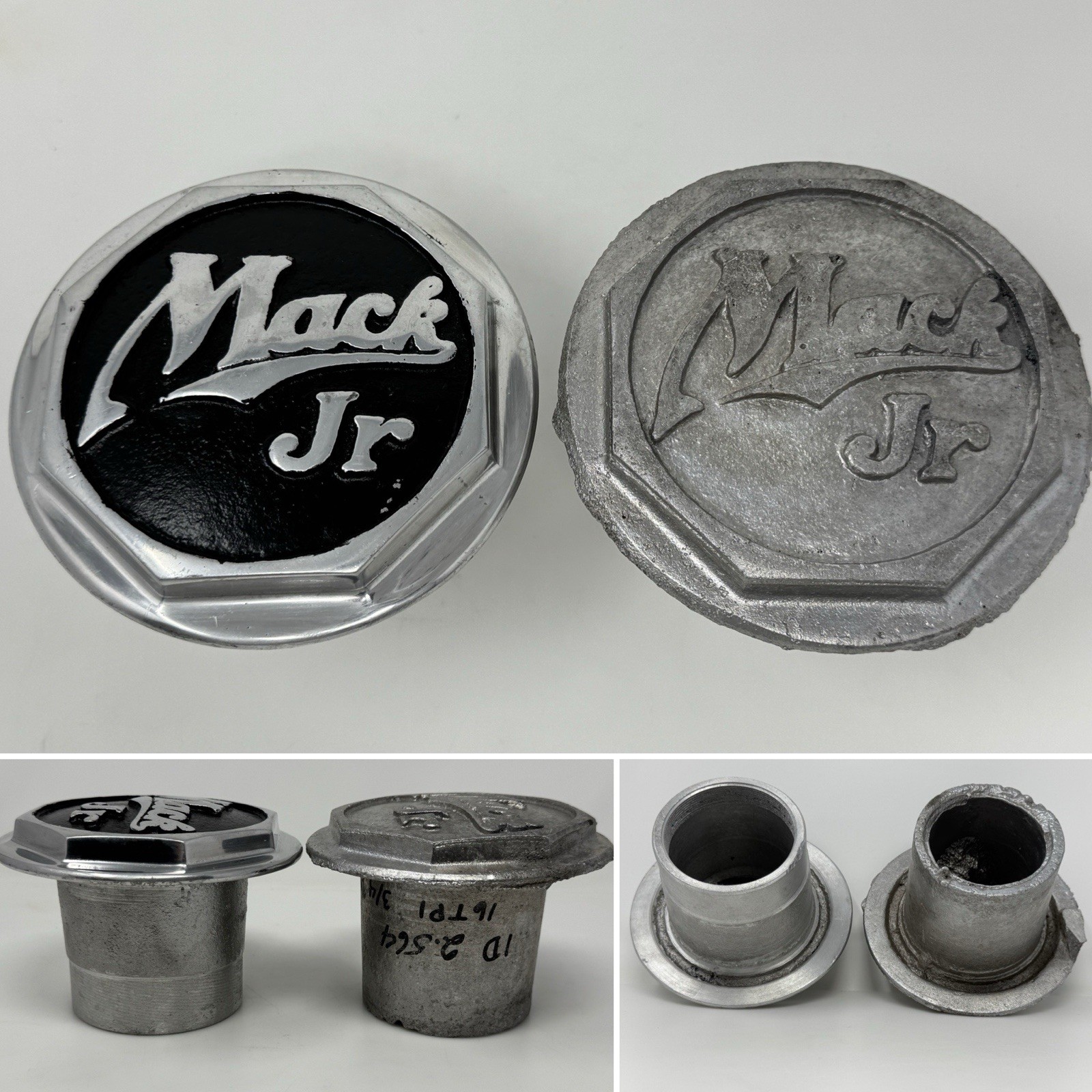 Mack JR Grease Cap Hub Cap Bearing Dust Cover 1936 1937 1938 Cast Aluminum Repro