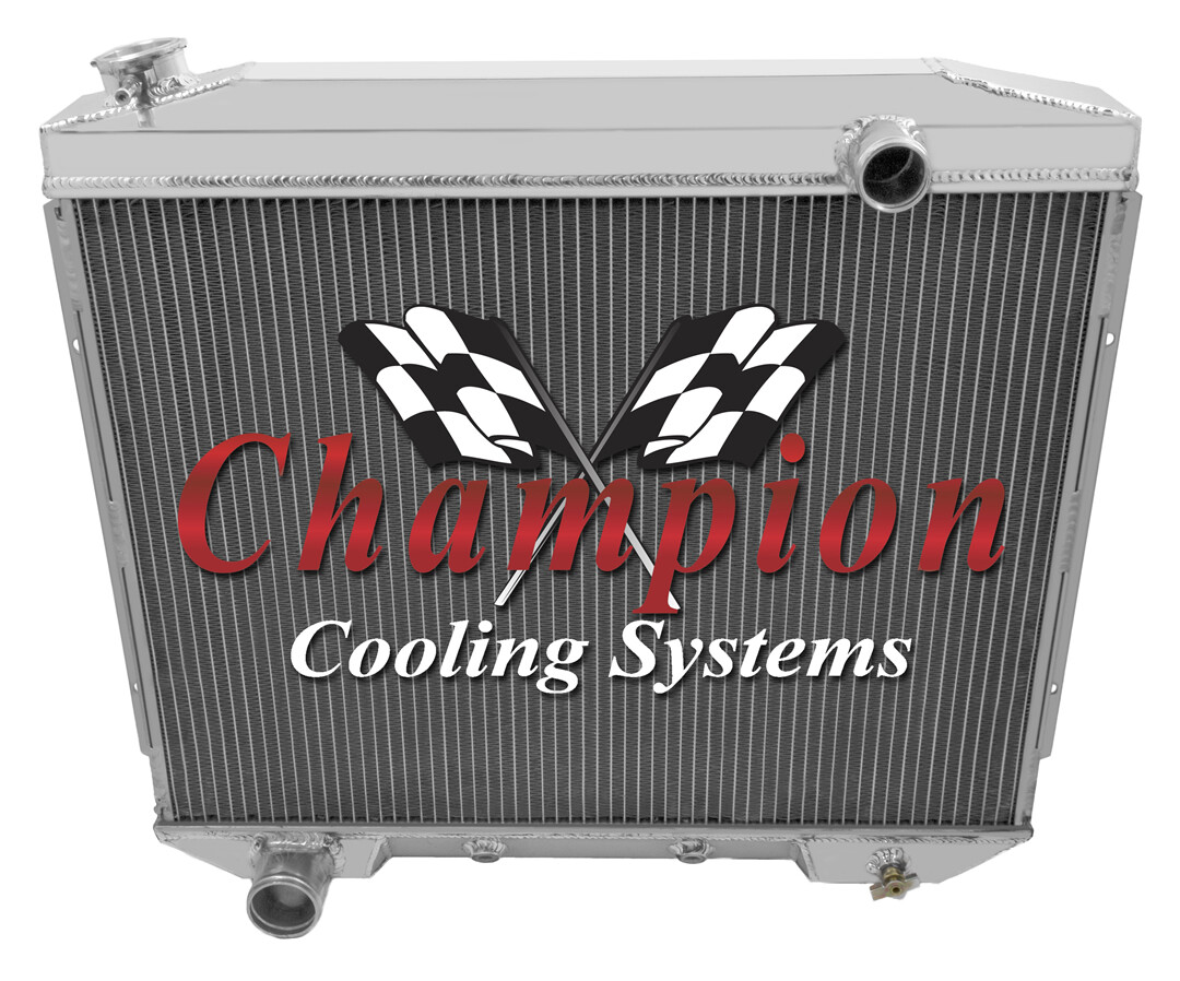 Champion 3 Row All Aluminum KR Radiator For 1957 - 59 Ford Fairlane/Ranchero