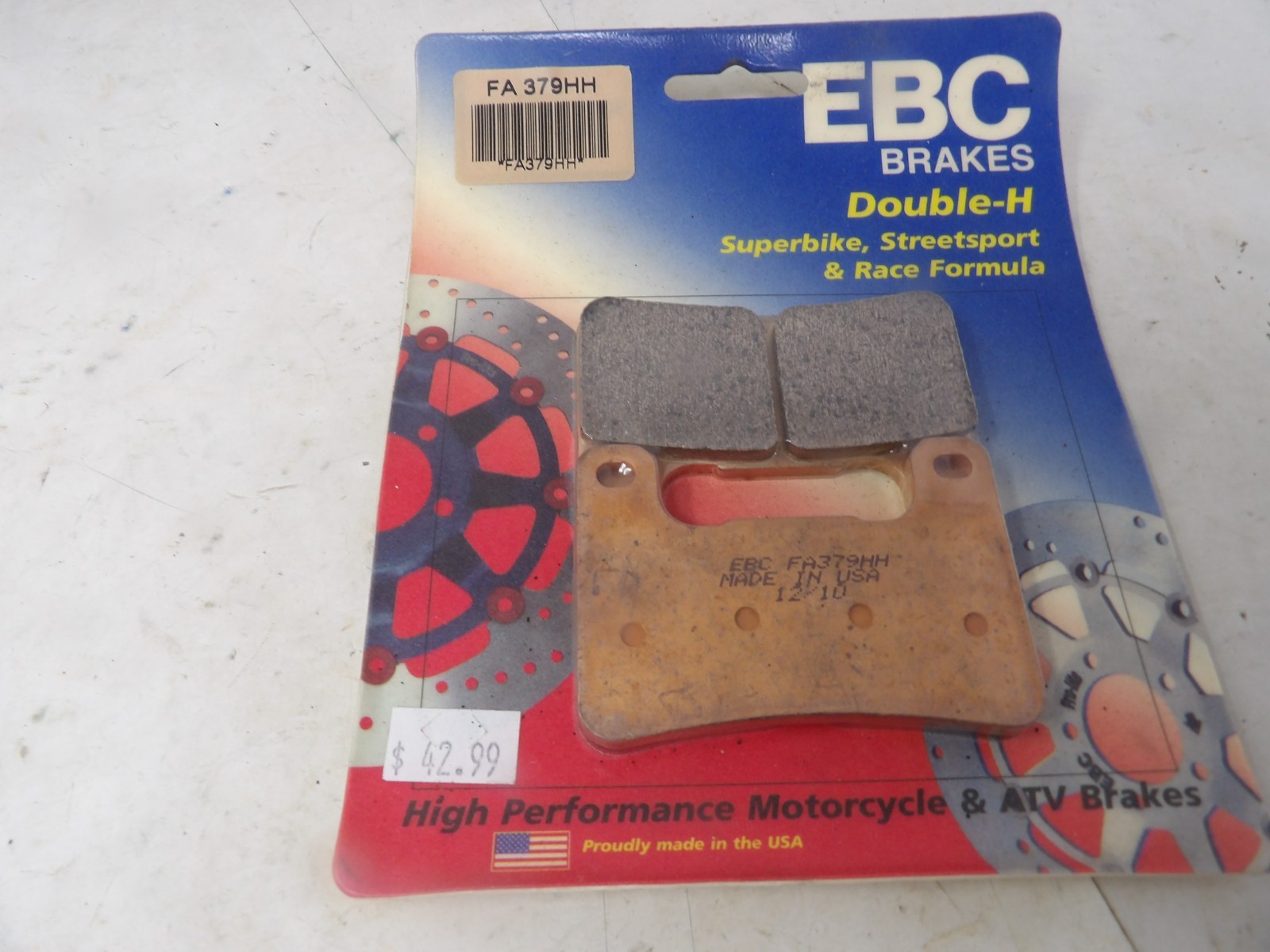 EBC FA379HH Double-H Sintered Front Brake Pads HH Motorcycle Brake Pad Set EBC FA379HH Double-H Sintered Front Brake Pads HH Motorcycle Brake Pad Set