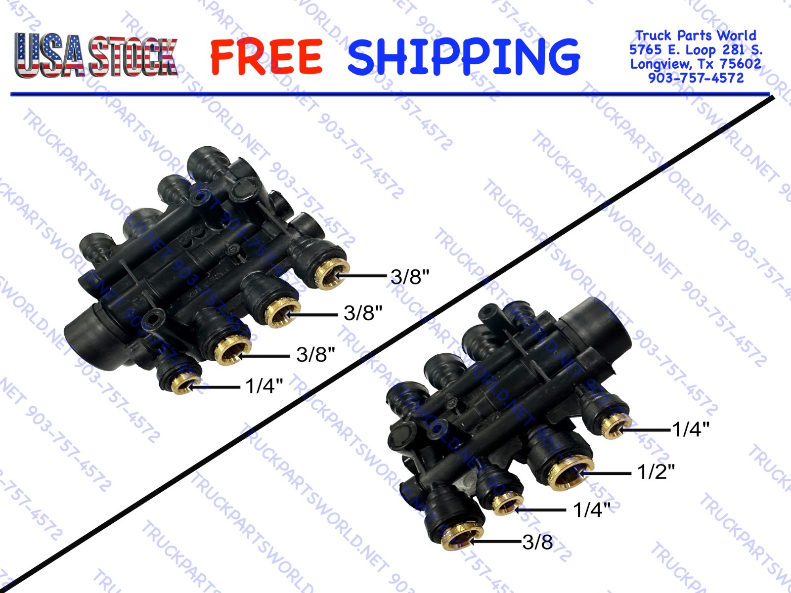 Automann 170.1022 Air PPV Manifold Valve for Volvo Mack White 2003-2019 22650771