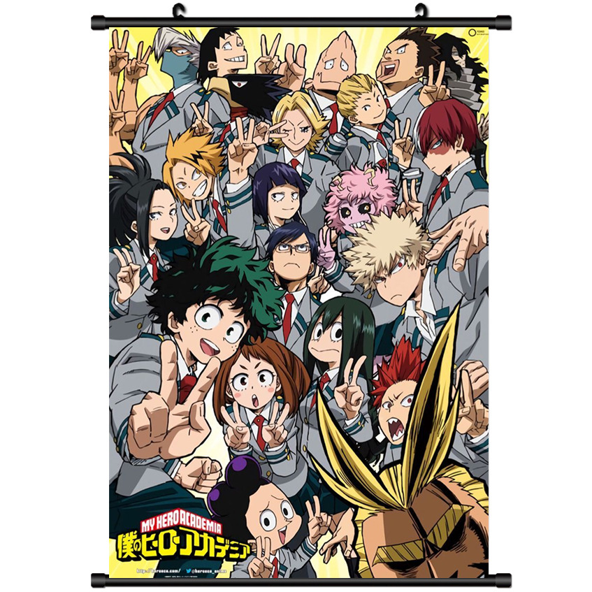 Anime Boku no hero academia My Hero Academia Wall Scroll Poster cosplay 2928