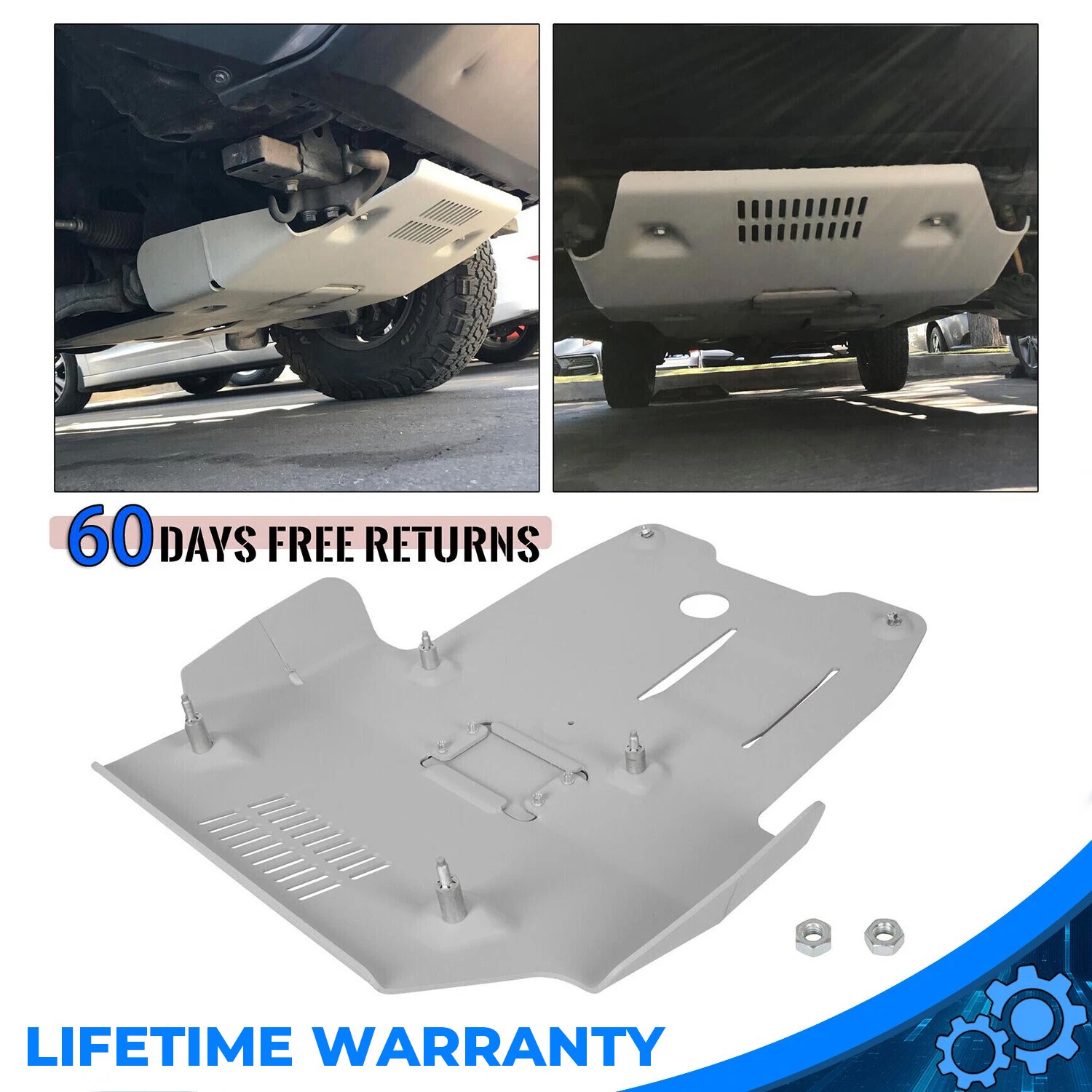 Front Skid Plate Protection ALUMINUM FOR Toyota Tacoma 2016-2023 PTR60-35190 Front Skid Plate Protection ALUMINUM FOR Toyota Tacoma 2016-2023 PTR60-35190