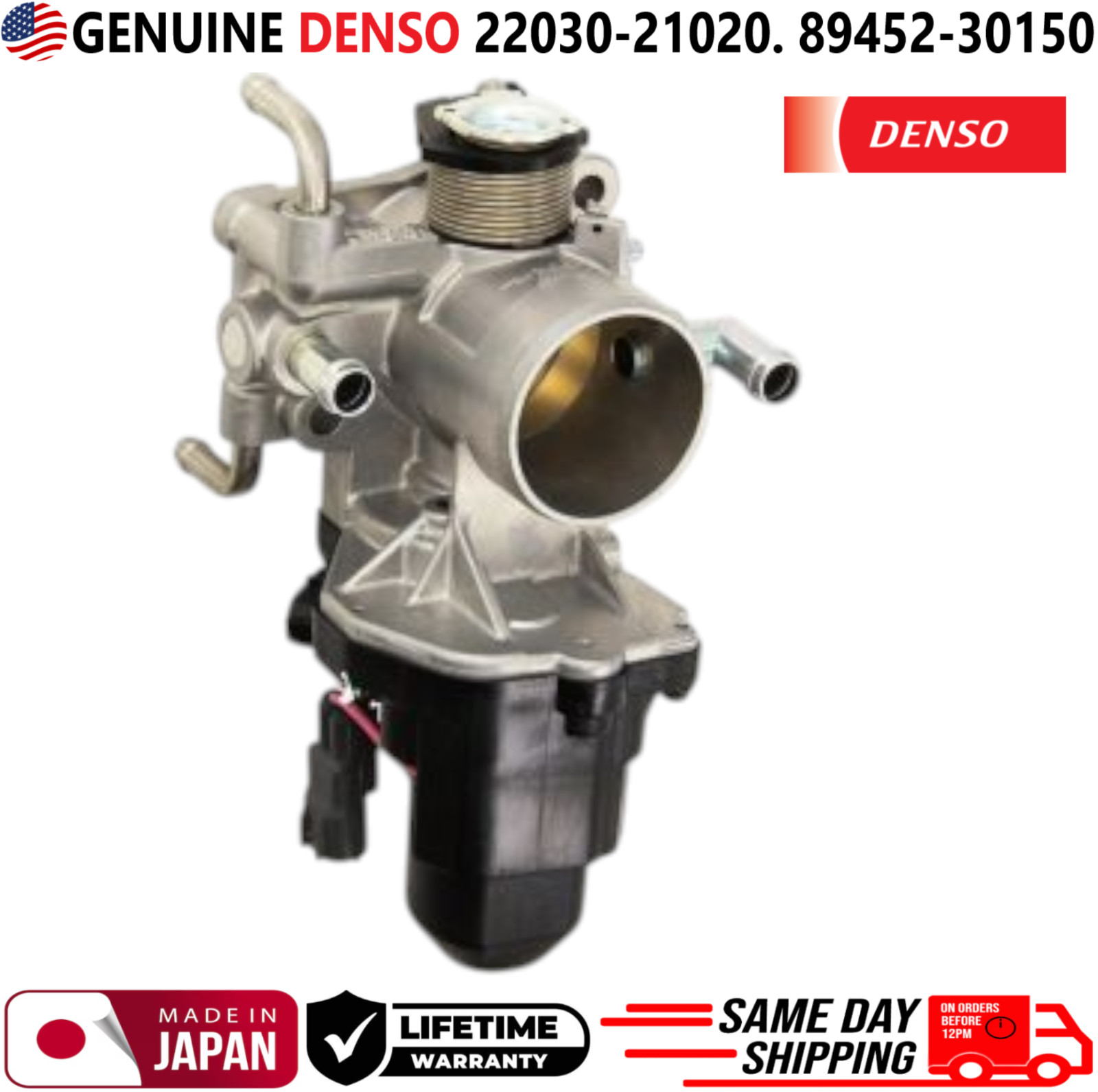 GENUINE Throttle Body For 2001-2009 Toyota Prius 1.5L, 22030-21020, 89452-30150