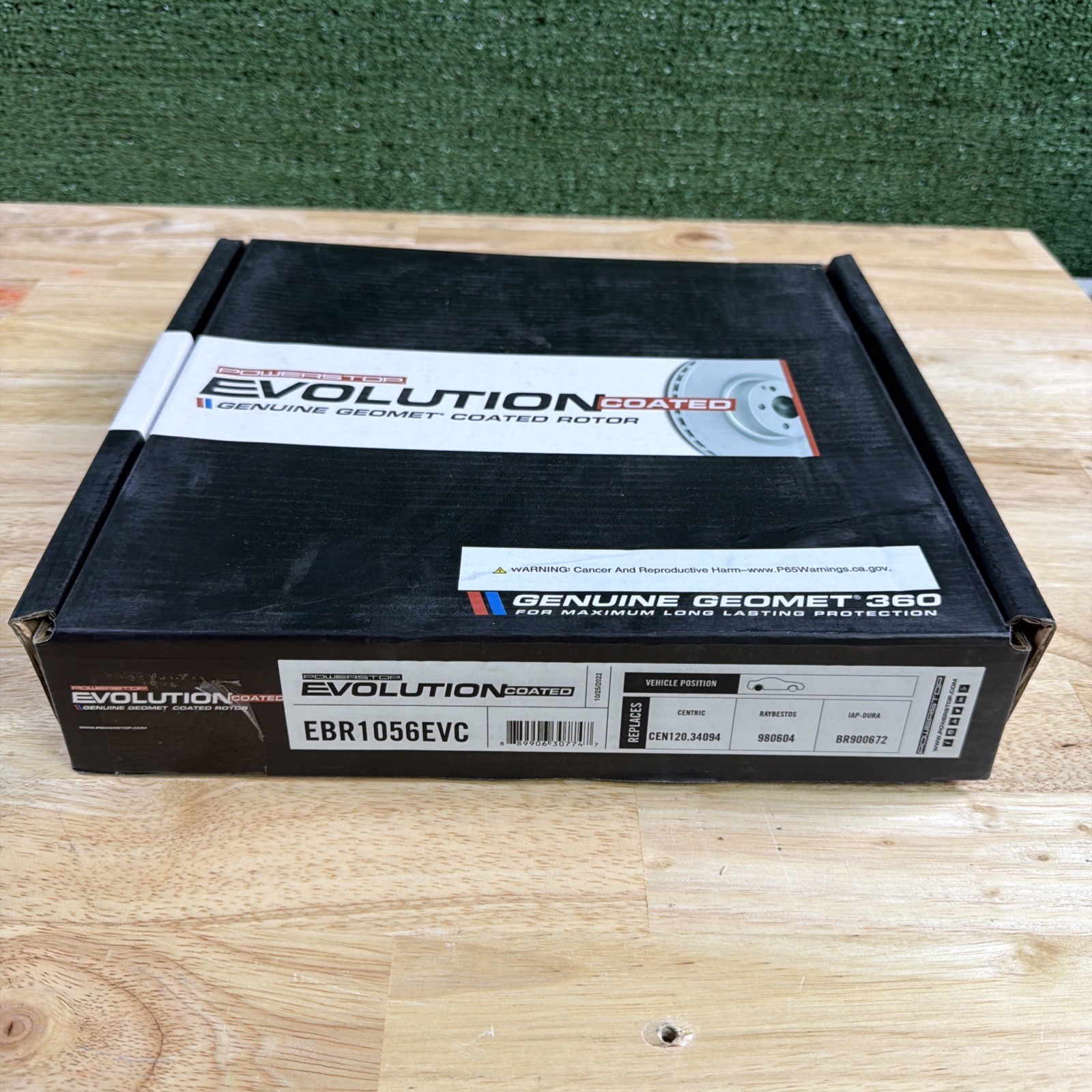 Rr Disc Brake Rotor  Power Stop  EBR1056EVC Power stop Evolution Coated