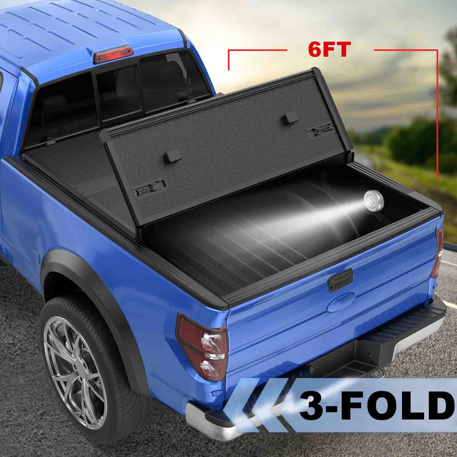 6FT Bed Fiberglass Hard Truck Tonneau Cover For Chevrolet S10 GMC S15 Sonoma