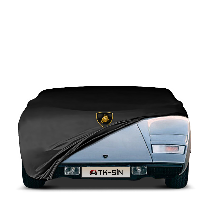 LAMBORGHİNİ COUNTACH  Indoor and Garage Car Cover Logo Option Dust Proof ,Fabric