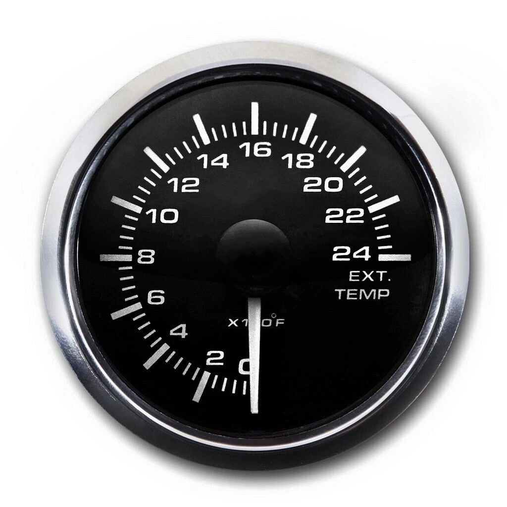 MGS 52mm Pyrometer Pyro EGT Exhaust Gas Temperature Gauge °F White & Amber LED MGS 52mm Pyrometer Pyro EGT Exhaust Gas Temperature Gauge °F White & Amber LED