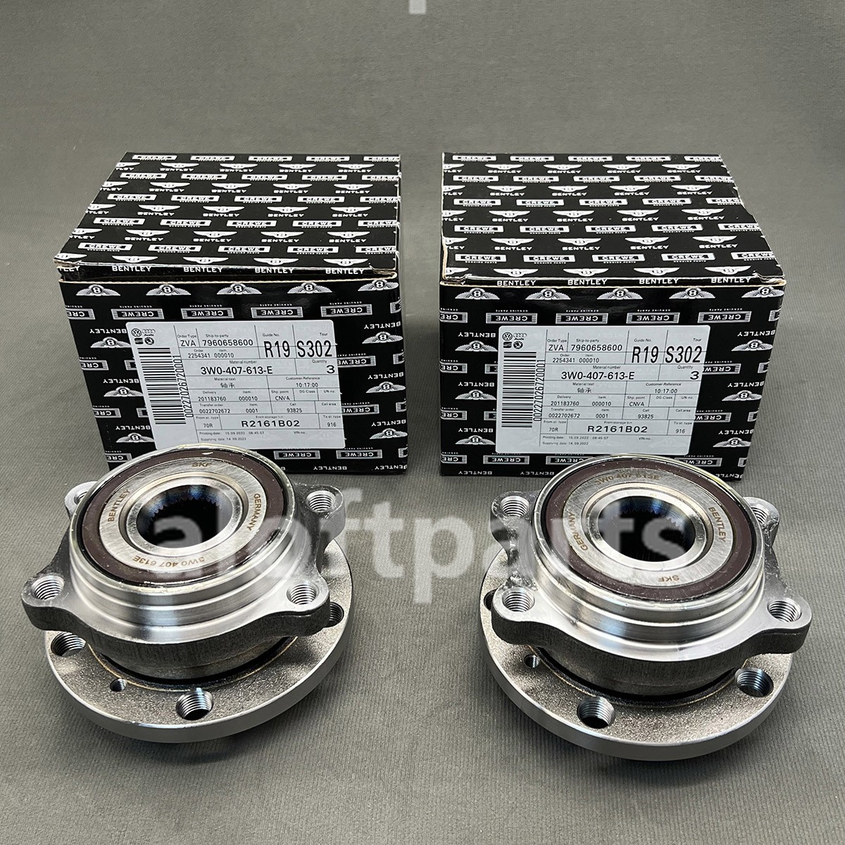 2 x 3W0407613E Wheel Hub Bearing for Bentley Continental Gt, Gtc & Flying Spur 2 x 3W0407613E Wheel Hub Bearing for Bentley Continental Gt, Gtc & Flying Spur