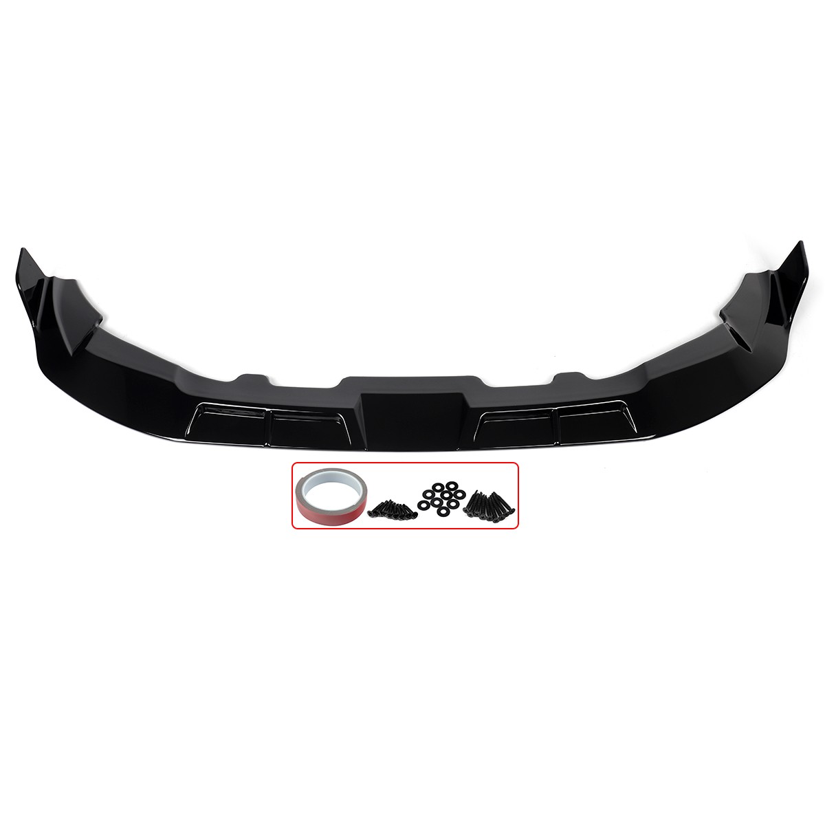 For 2022-ON BMW X3M F97 X4M F98 LCI M Sport Front Bumper Lip Splitter Glossy BLK
