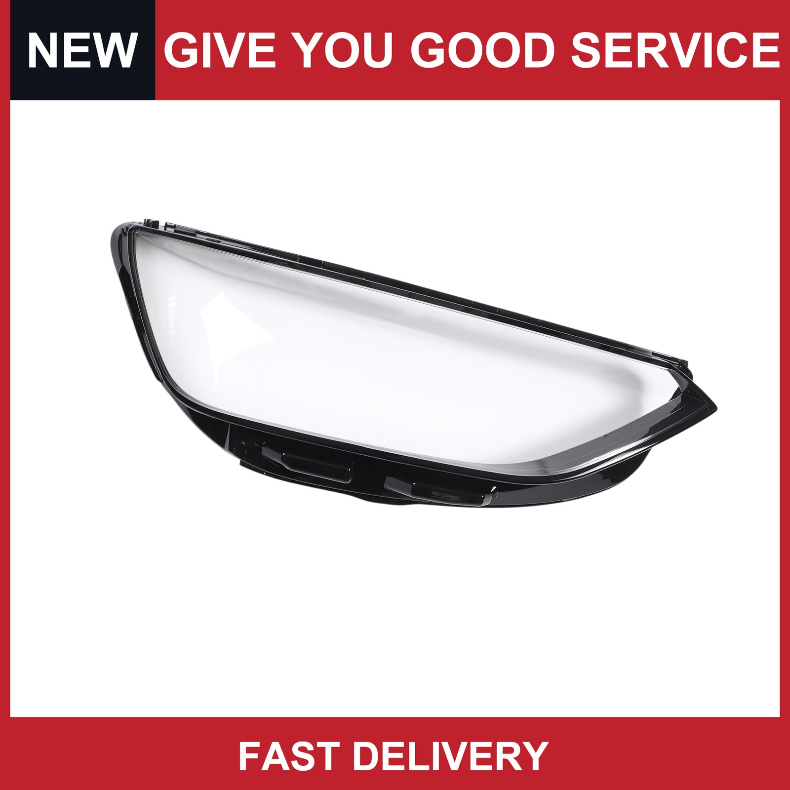 1Pc Car Front Right Headlight Lens Cover for Audi A4 2020-2023 Pc Clear Black 1Pc Car Front Right Headlight Lens Cover for Audi A4 2020-2023 Pc Clear Black