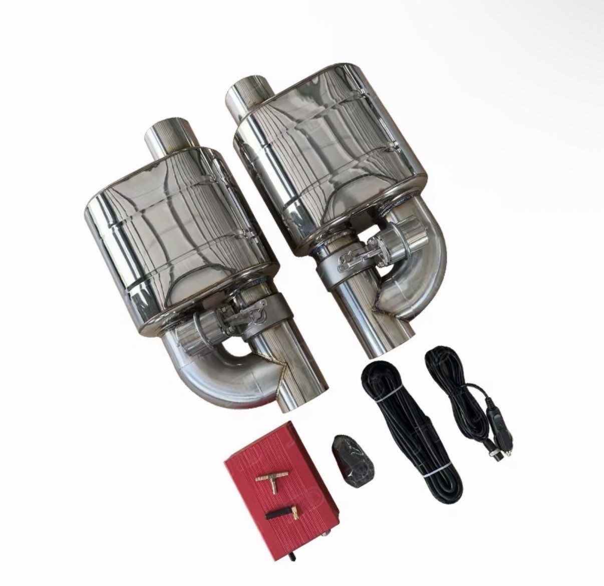 JTLD High Quality Performance Exhaust Muffler Vacuum Valve Muffler with 201SS 1 JTLD High Quality Performance Exhaust Muffler Vacuum Valve Muffler with 201SS 1