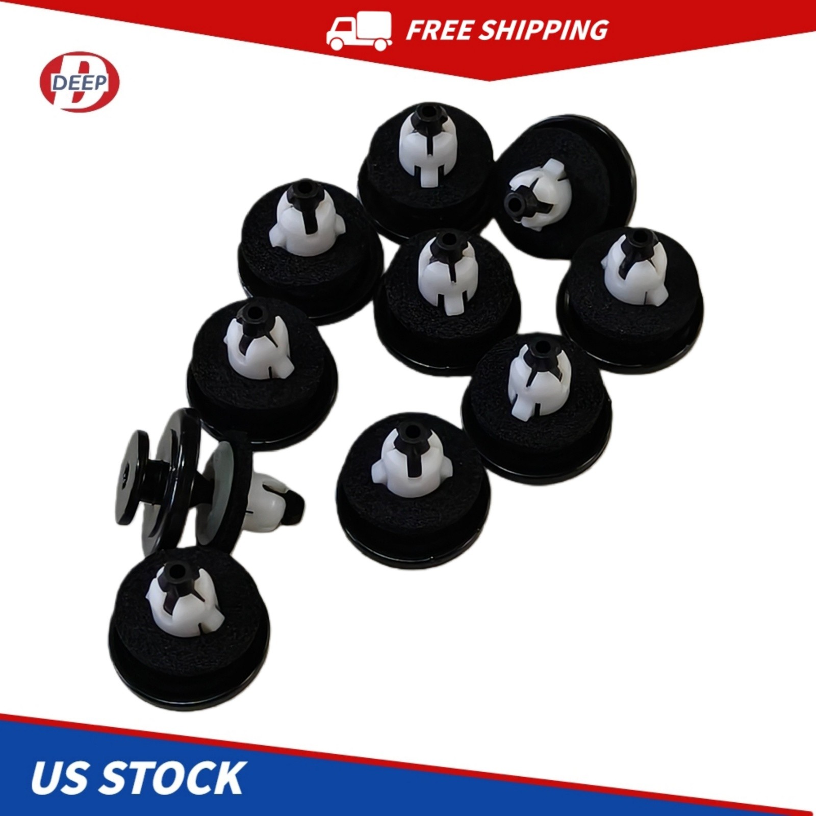 10Pcs 91513-T6A-003 Tailgate Spoiler Clip For Honda Civic CR-V Fit HR-V