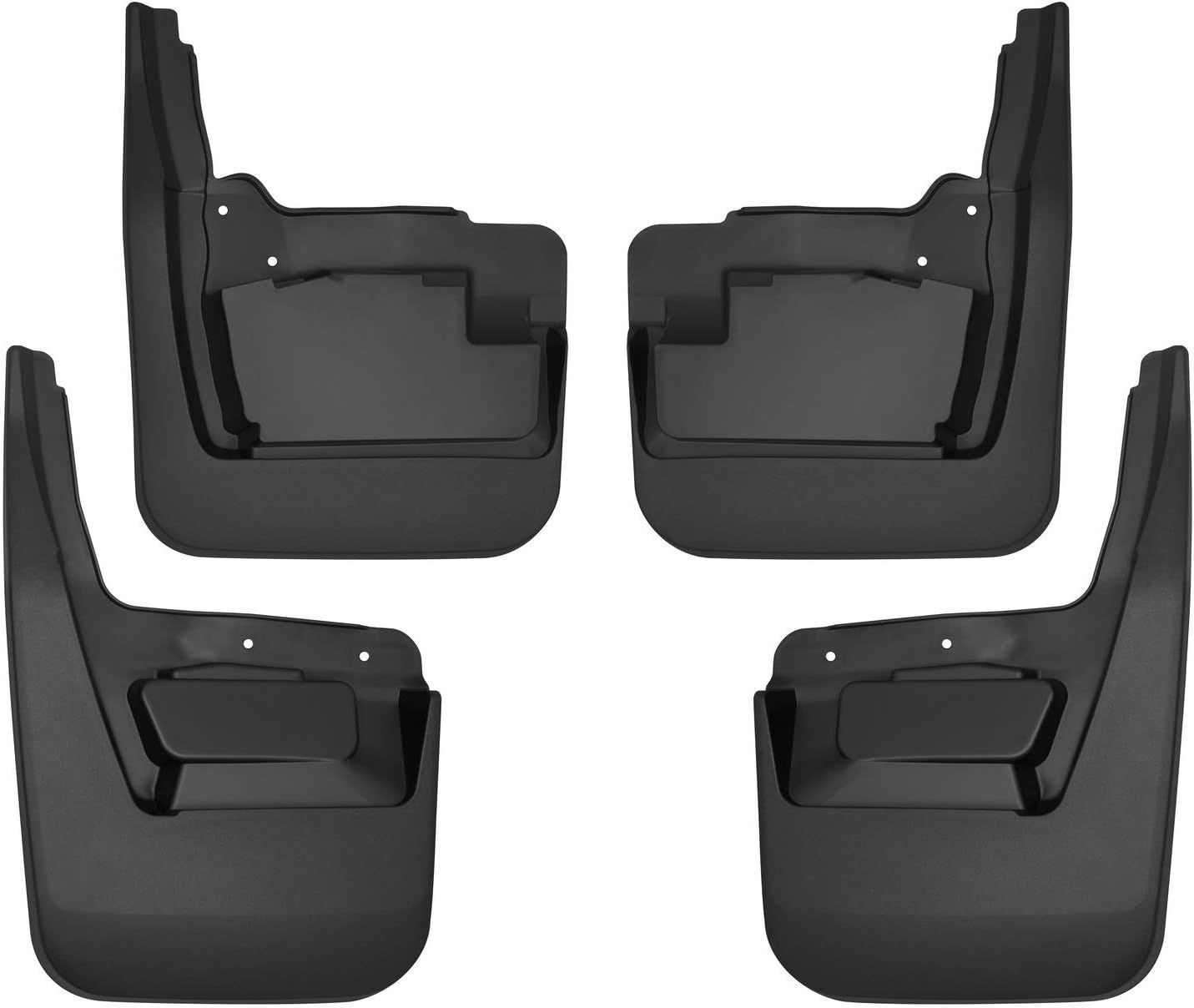 4-piece Mud Guards for 2019-2026 GMC Sierra 1500 | Front & Rear Black Set