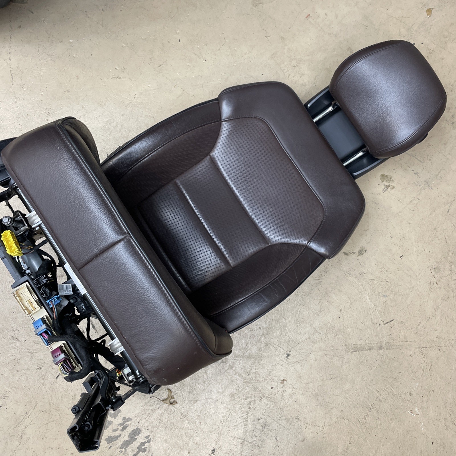 13-16 Mercedes GL450 X166 2013 Front Right Upper Lower Seat Assembly Brown OEM
