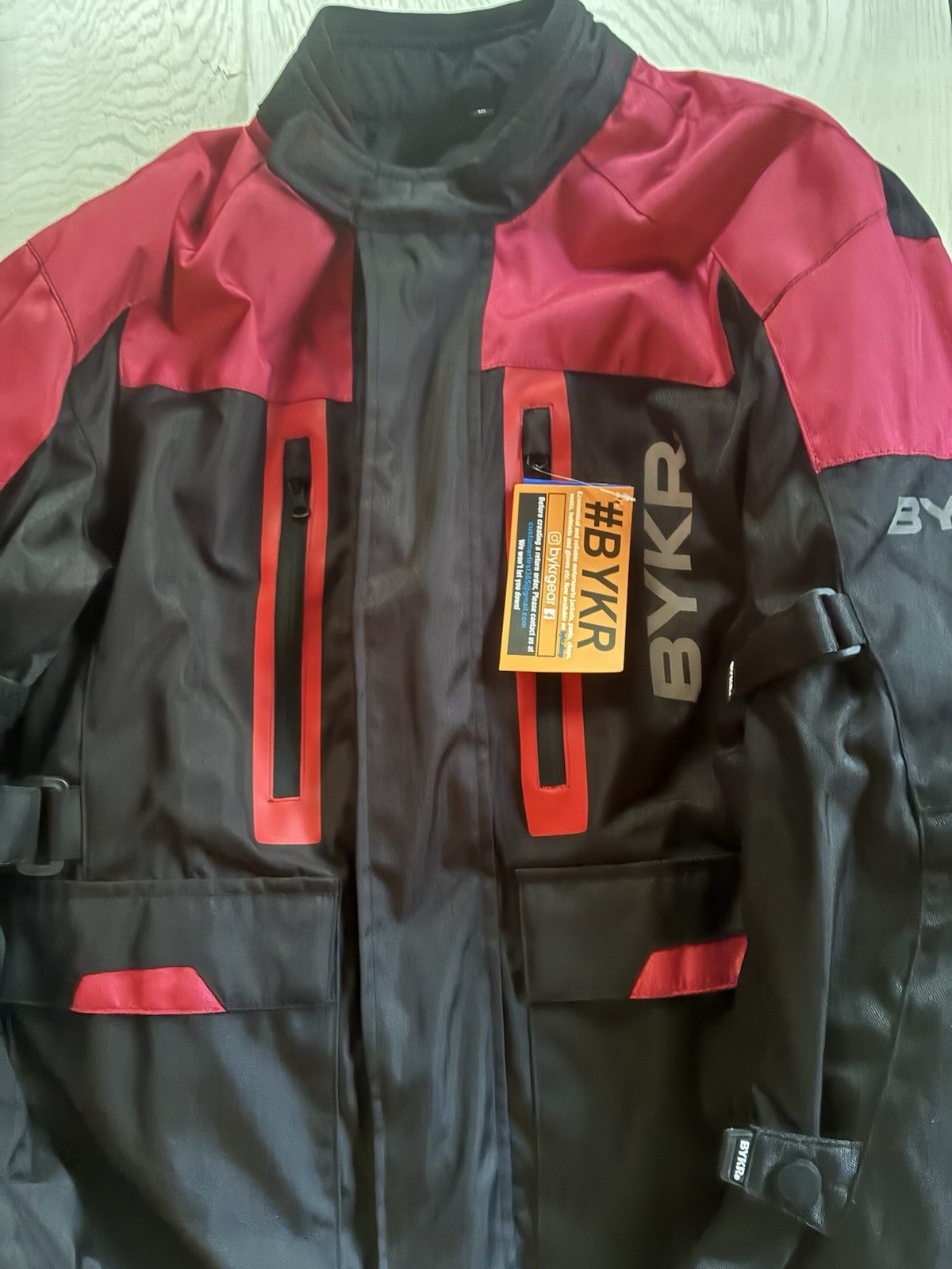 BYKR MOTORCYCLE JACKET Size LARGE New With Tags