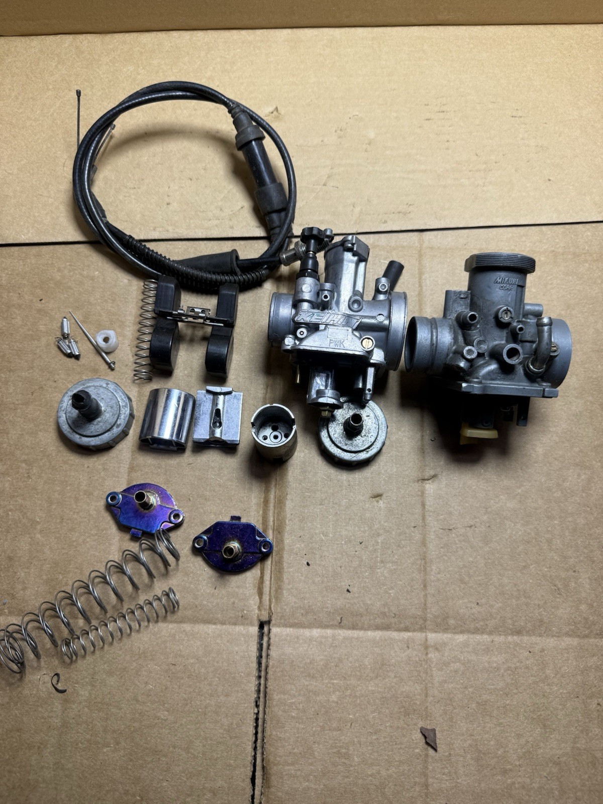 Mikuni Keihin PWK Style Carburetor Parts Lot For Banshee