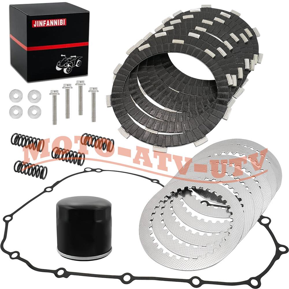 Clutch Kit Heavy Duty Springs & Gasket Oil Filter Set for Yamaha MT-03 2018-2024