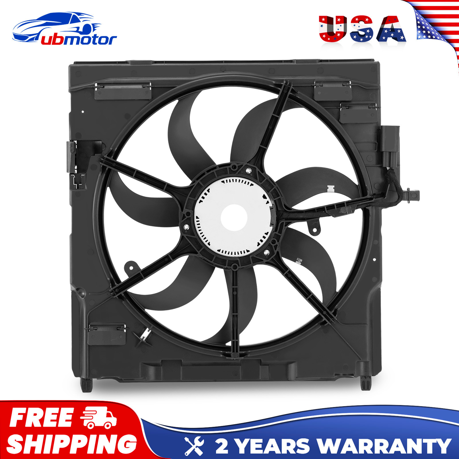 1PC Electric Radiator Cooling Fan Assembly For 2007-2010 BMW X5 3.0L & 4.8L 1PC Electric Radiator Cooling Fan Assembly For 2007-2010 BMW X5 3.0L & 4.8L