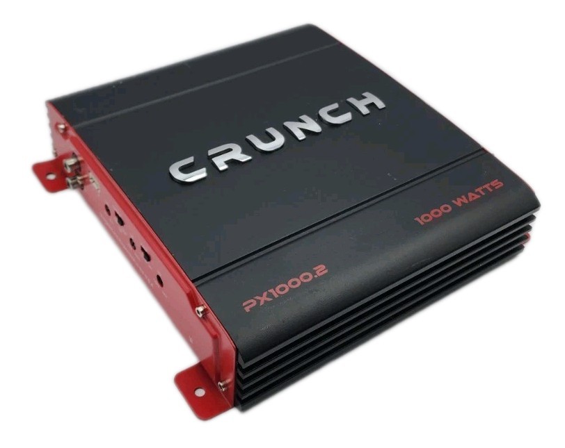 Crunch PX-1000.2 2 Ch 1000W Class A/B Car Audio Amplifier, Bridgeable Stereo Amp