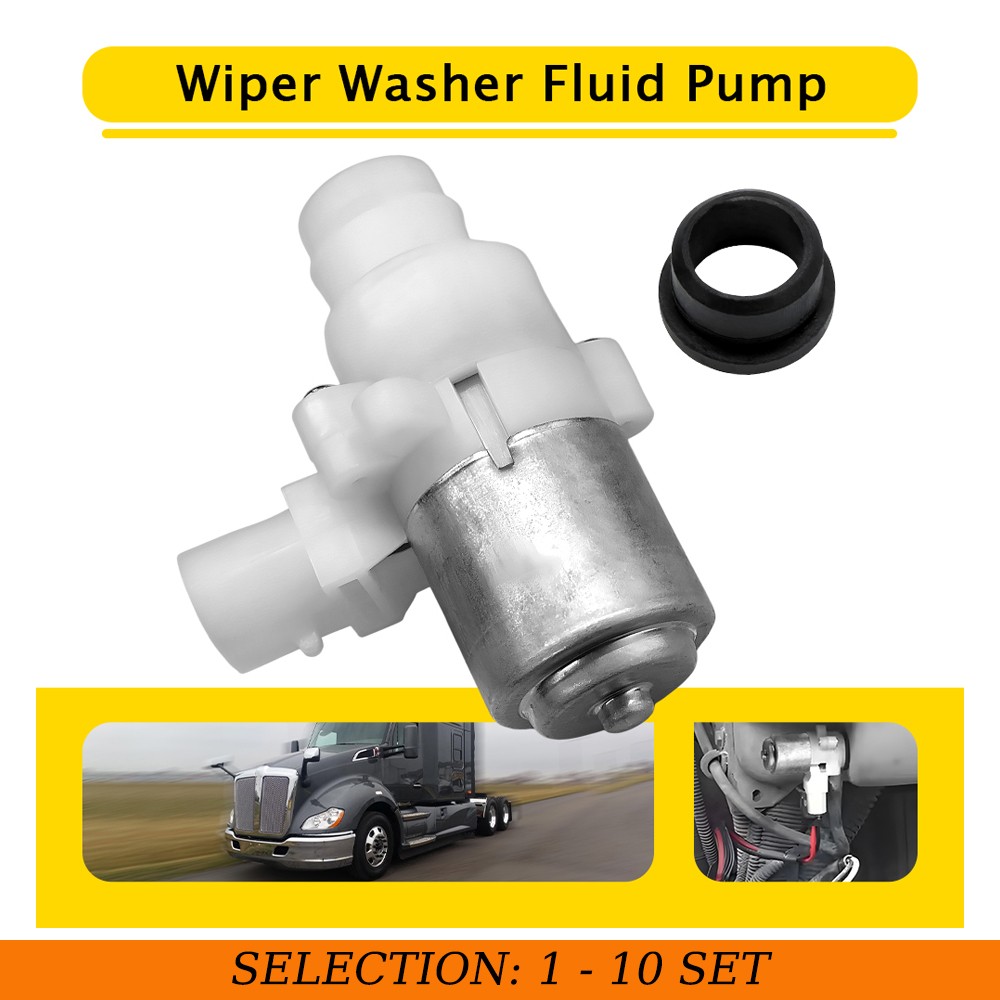 1-10 Windshield Wiper Fluid Pump For Peterbilt 2007-2013 Kenworth T680 2013-2018