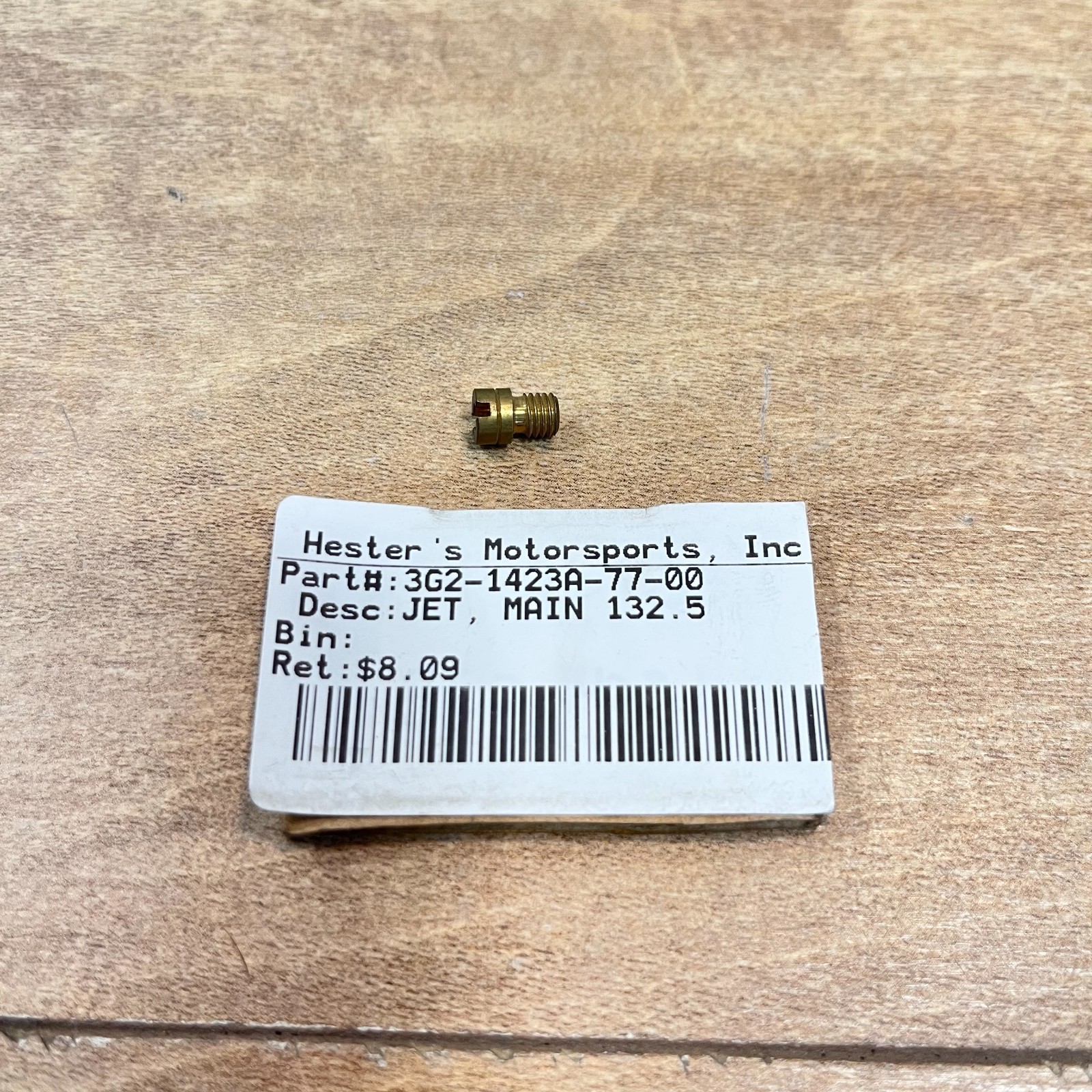 Yamaha OEM NOS CARBURETOR MAIN JET #132.5 / 3G2-1423A-77-00 Yamaha OEM NOS CARBURETOR MAIN JET #132.5 / 3G2-1423A-77-00
