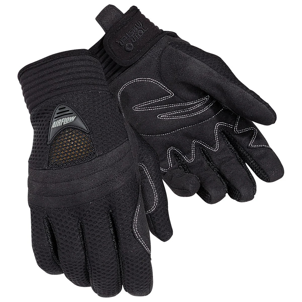 Tourmaster Airflow Women\'s Medium Black Mesh Textile Motorcycle Gloves Tourmaster Airflow Women\'s Medium Black Mesh Textile Motorcycle Gloves