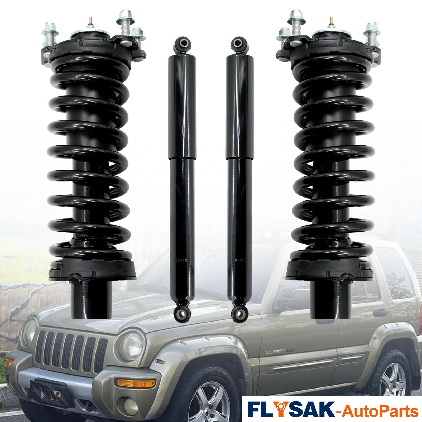 OEM Amortiguadores delanteros y traseros para 2002-2012 Dodge Nitro/Jeep Liberty