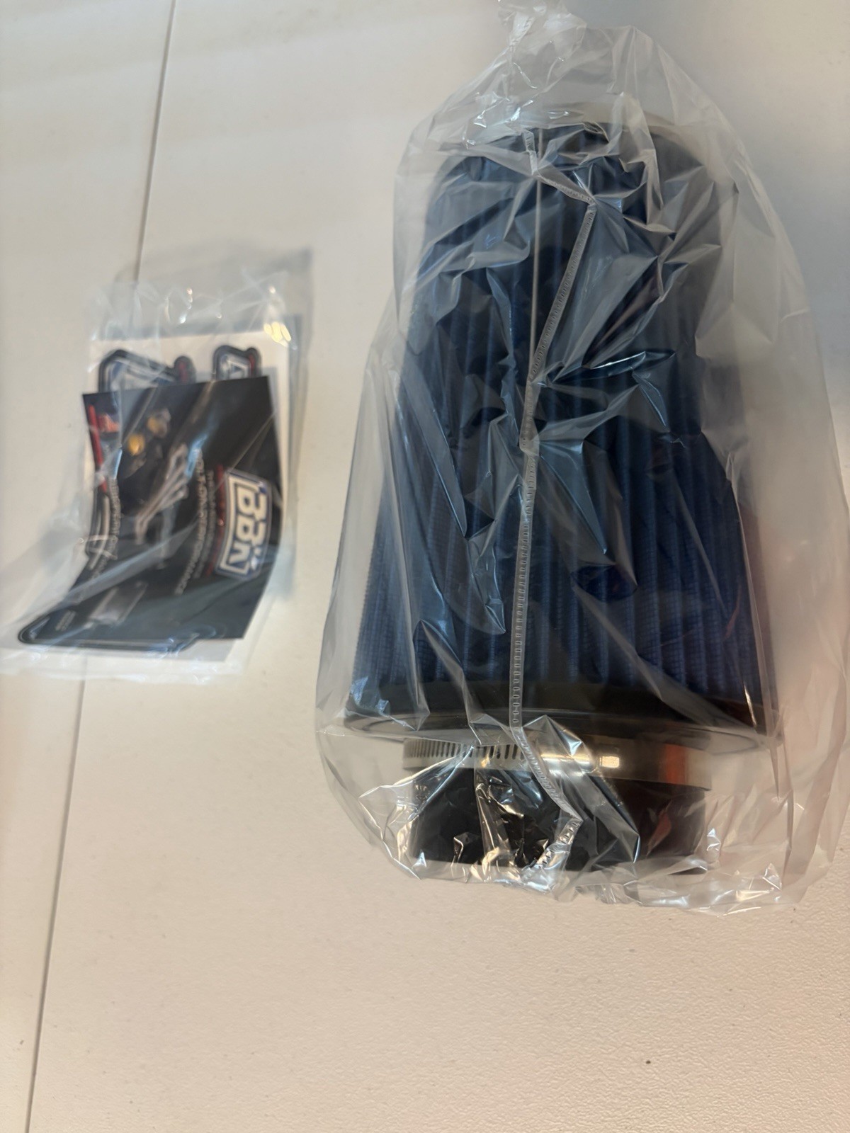 NEW BBK 1742 High Flow Blue Air Filter Replacement Conical 3.5\
