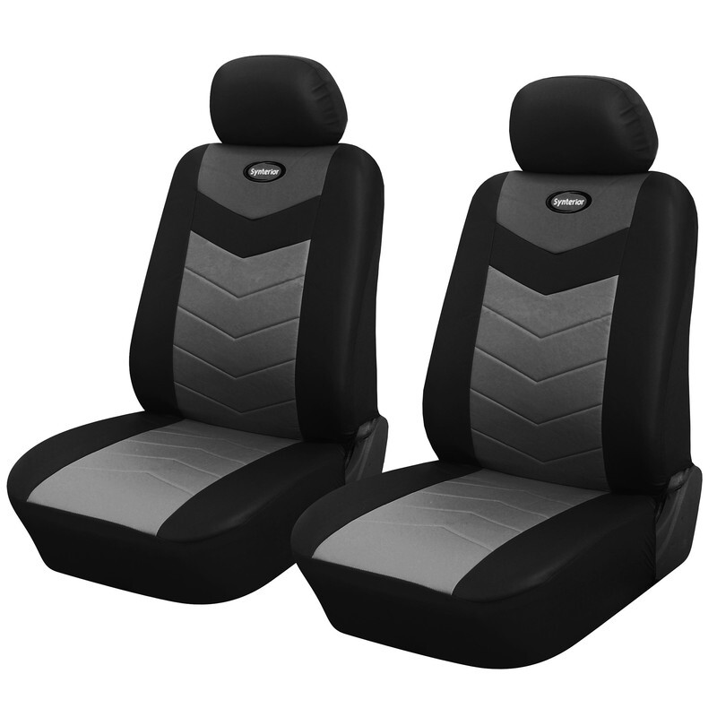Synthetic Leather Front Car Seat Covers Compatible for Mercury (Video)