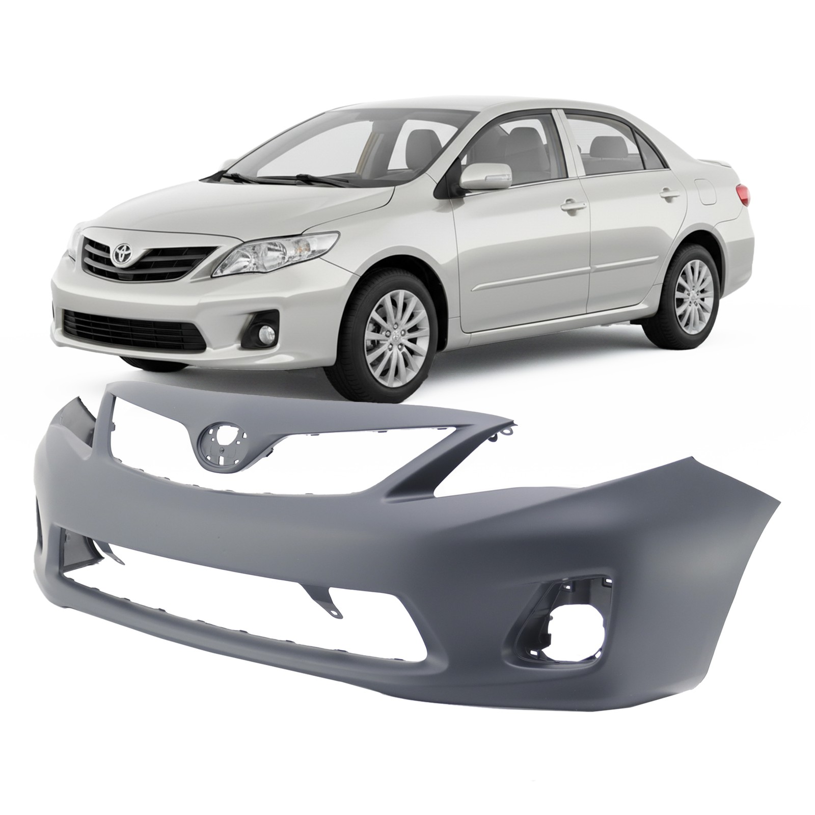 2011-2013 Toyota Corolla CE L LE Base Front Bumper Cover TO1000372 5211903901