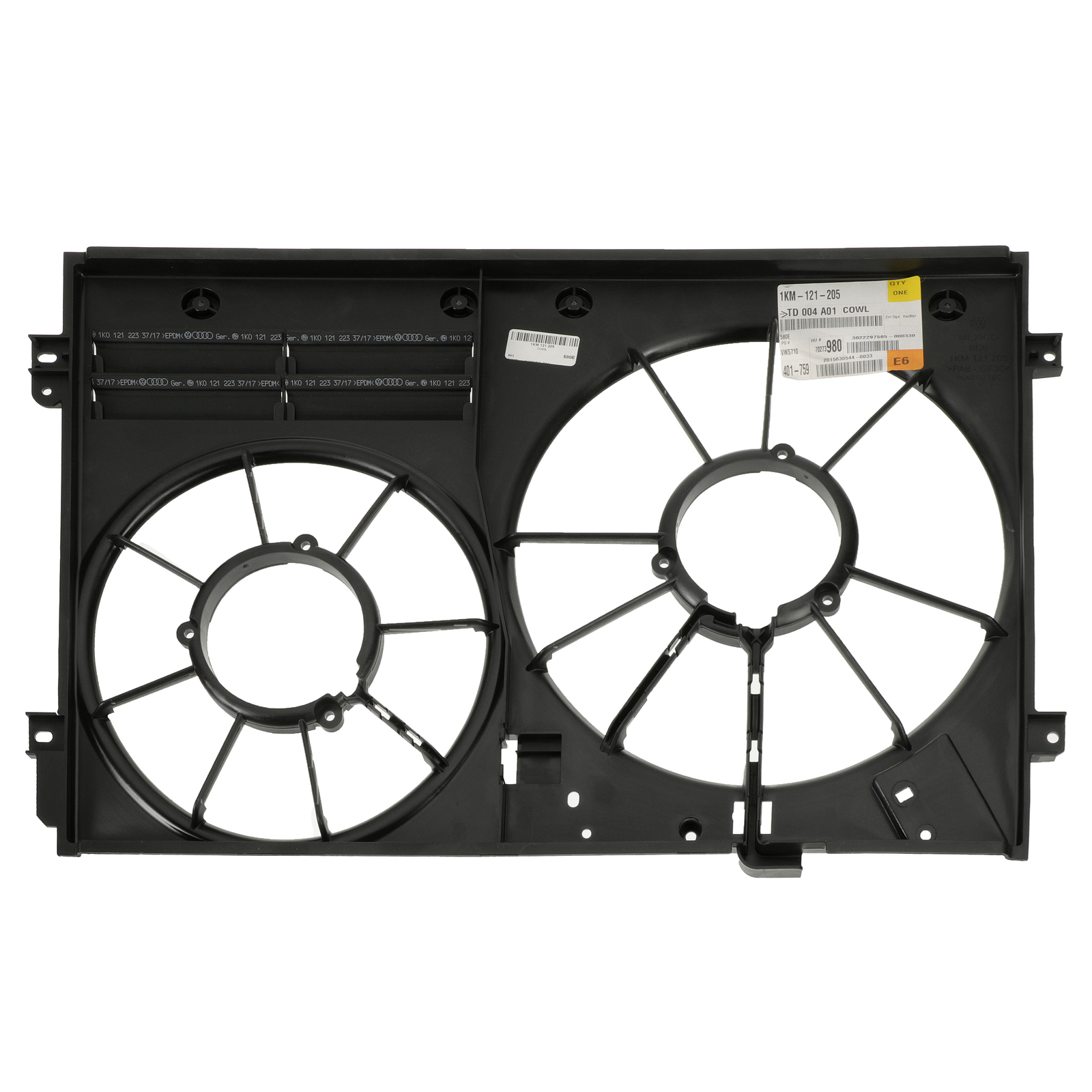 OEM GENUINE 2013-2021 Volkswagen Fan Shroud Beetle Jetta Passat NEW 1KM-121-205