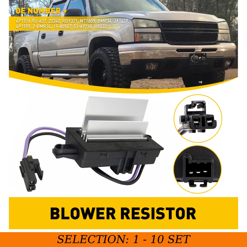 1-10X Heater Blower Motor Resistor Fan Speed Control For Sierra Chevy Silverado