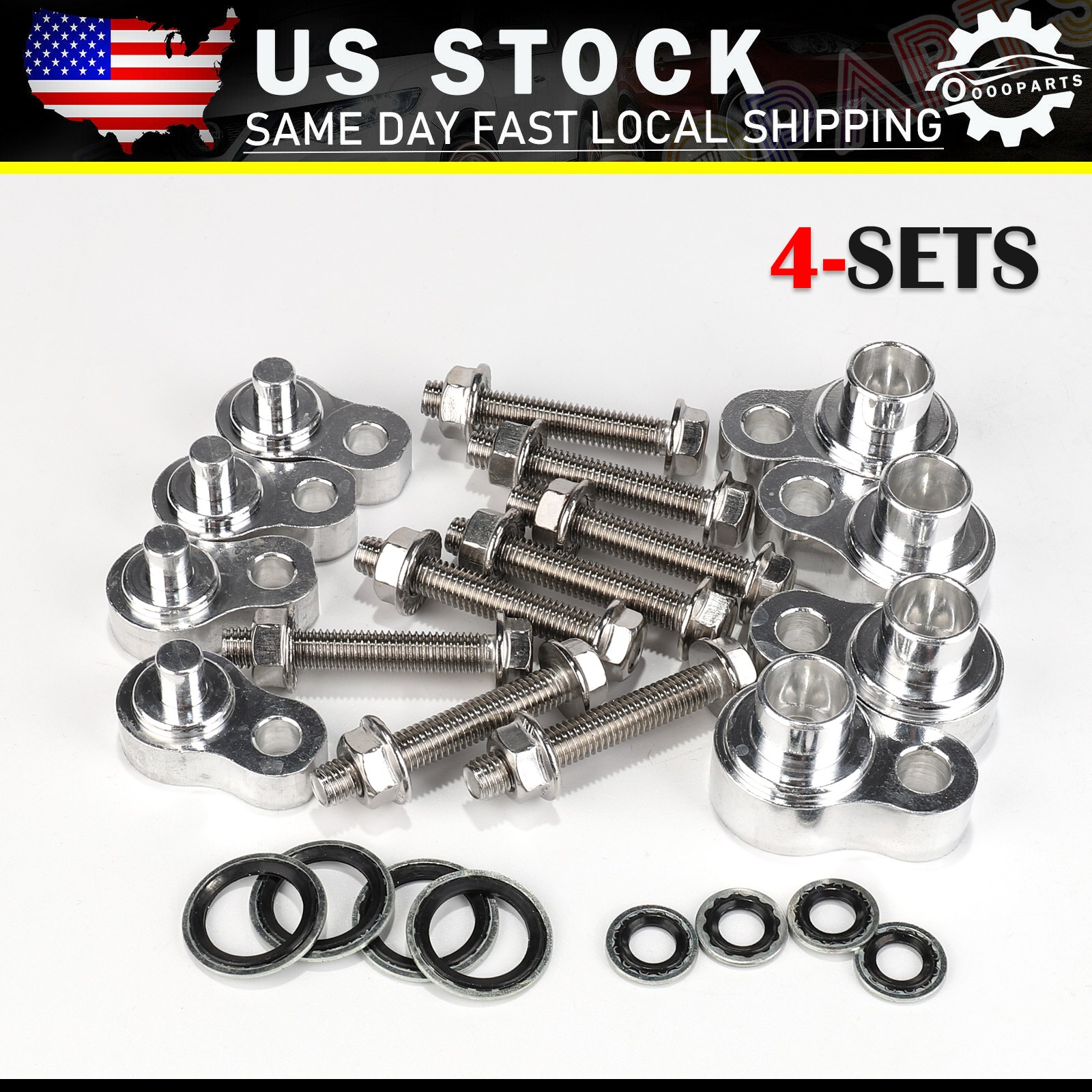 4-Sets Rear A/C Block Plug Kit For 2012-16 Chrysler Town & Country Dodge Caravan