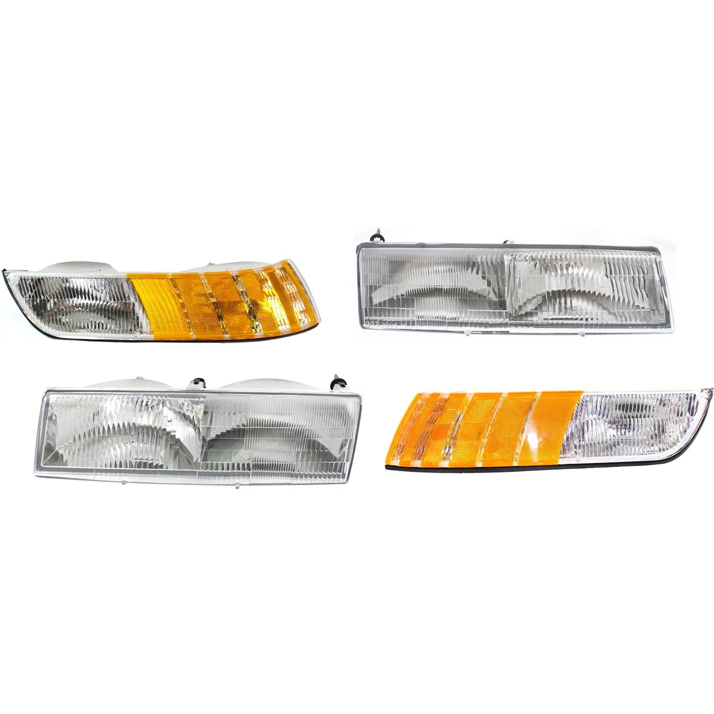 Headlight Kit For 92-94 Mercury Grand Marquis Left and Right With Corner Lights