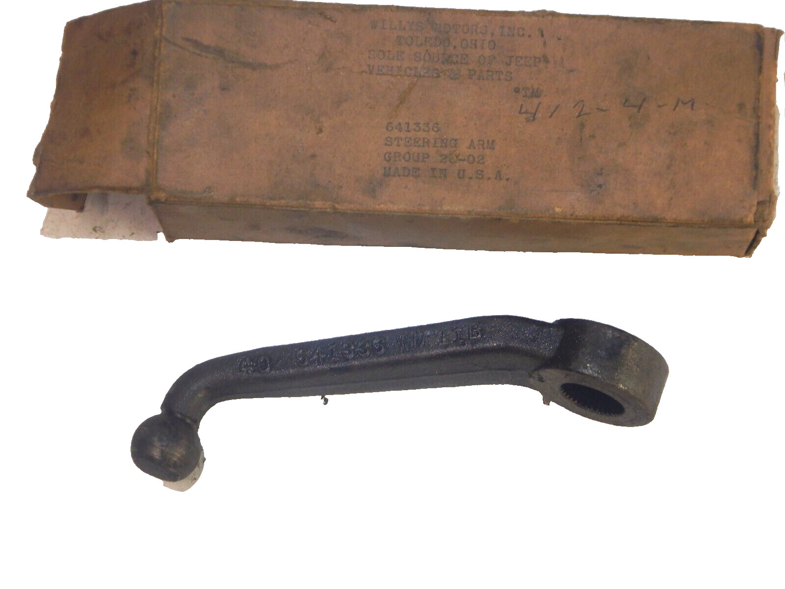 Jeep Willys Jeepster Station Wagon 46-54 OEM NOS Steering Gear Arm 641336