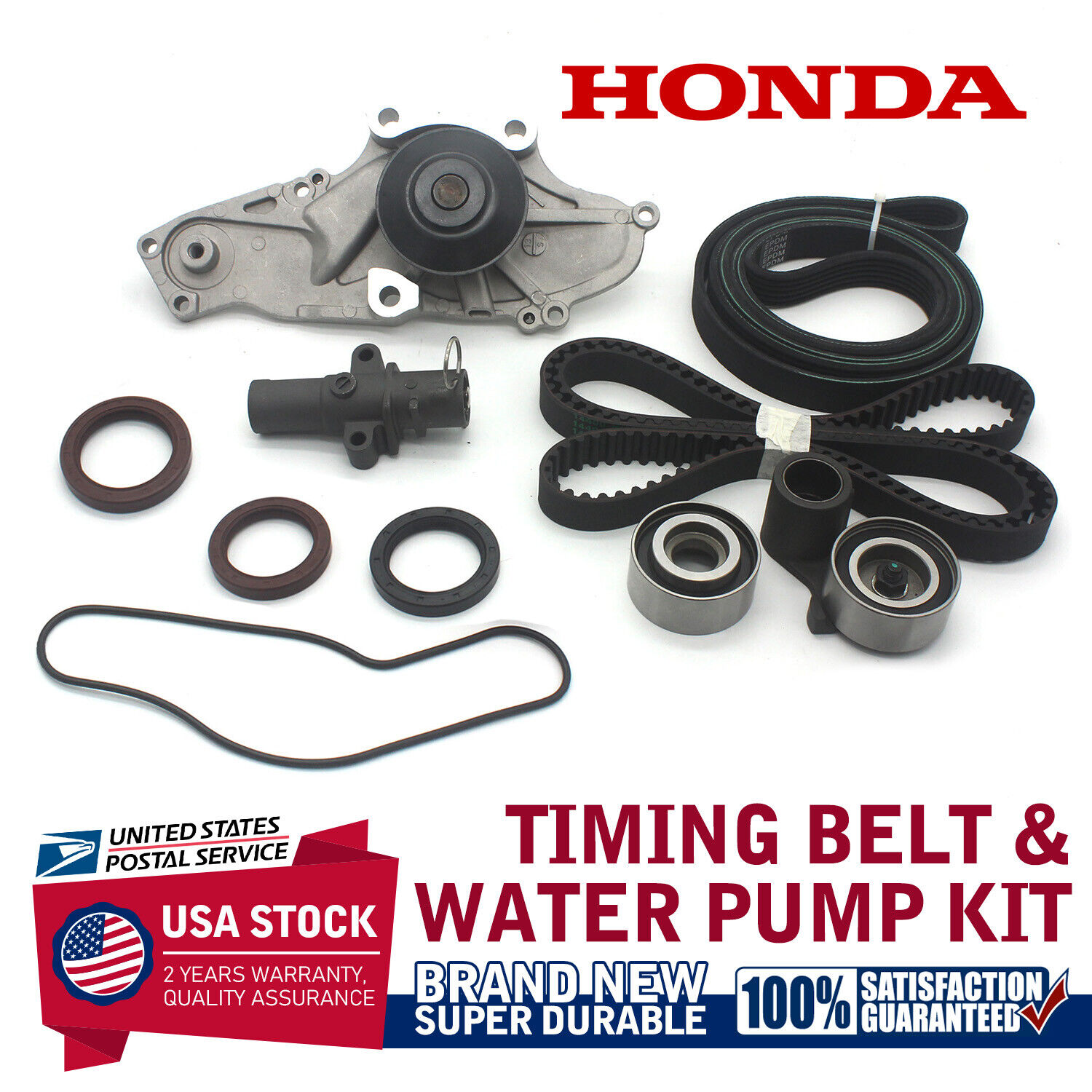 Genuine OEM Timing Belt & Water Pump Kit For Honda Odyssey Pilot 3.5L 2005-2014